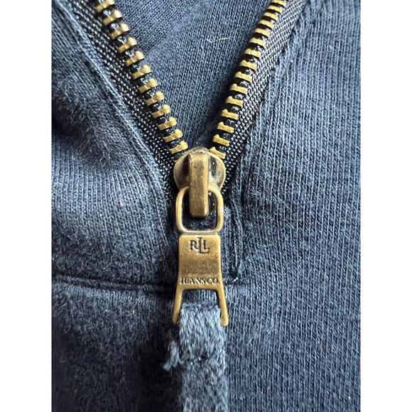 LRL Lauren Jeans Co. Ralph Lauren Navy Blue Women's Pullover Zip XL - Picture 3 of 9